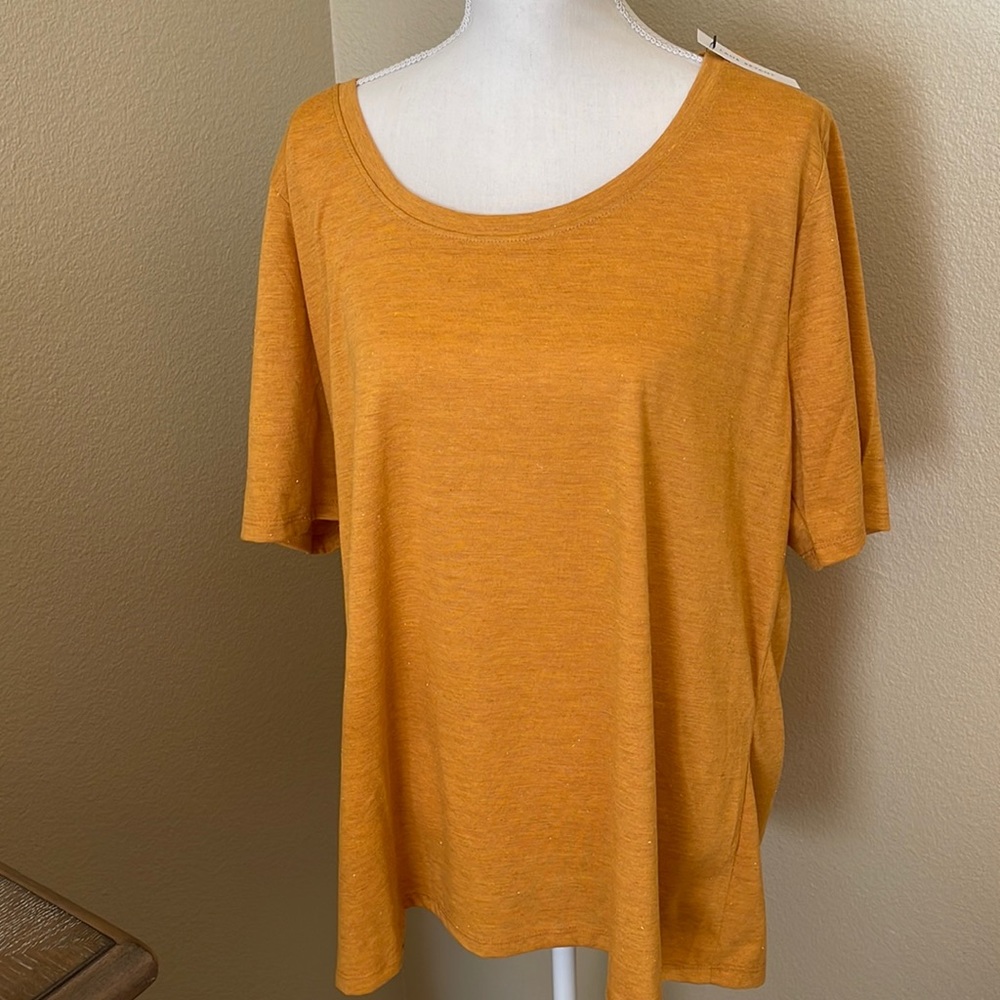 Lane Bryant top with metallic threads. Brand new with tags!